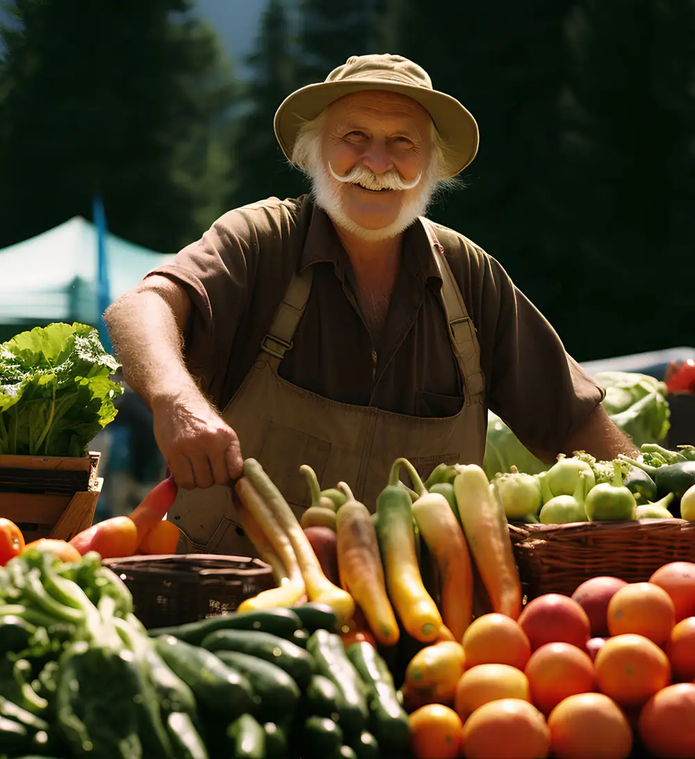We grow fresh, organic produce using clean methods that protect nature, healthy food.
